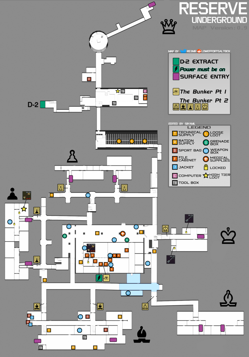 Reserve Rd. Map ETF タルコフのマップ一覧 - うさぎほいっぷ